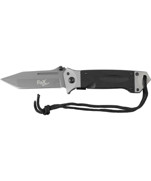 Jahi- ja ellujäämisnoad FoxOutdoor: Nuga FoxOutdoor, must, G10 käepide