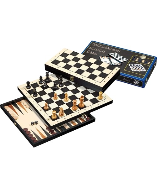 Backgammon, Chess, Checkers Philos: Male, Backgammon, Kabe reisikomplekt Philos 27x13.5cm