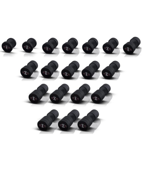 Rubber-coated dumbbell Marbo - 47,5 kg, black