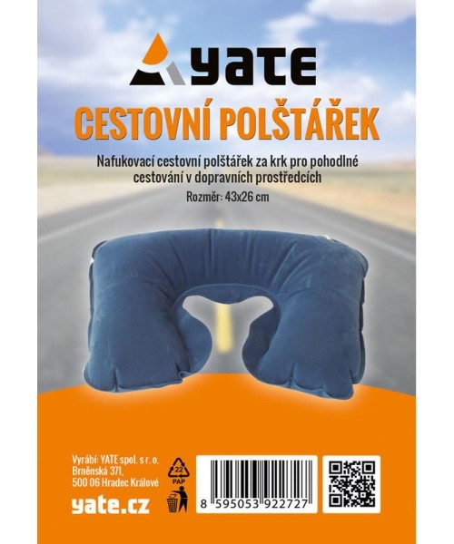 Täispuhutav kaelapadi Yate, sinine
