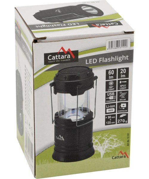 Recessed camping lamp LED Cattara 20 / 60lm rechargeable