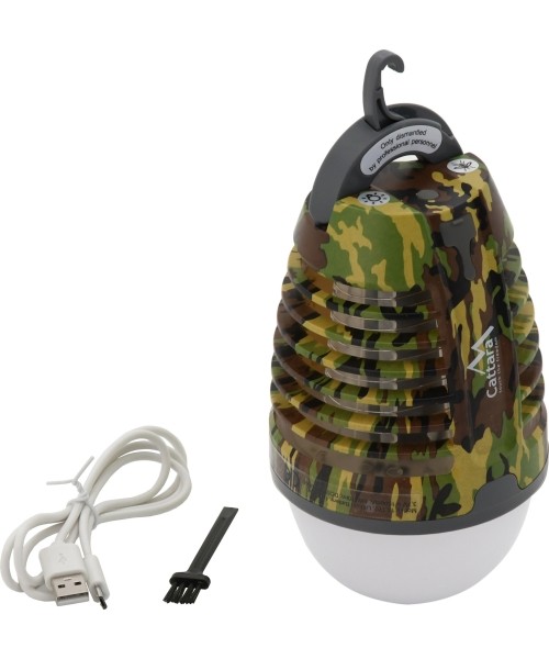 Insect Trap Lamps Cattara: Įkraunamas žibintas + vabzdžių gaudyklė Cattara