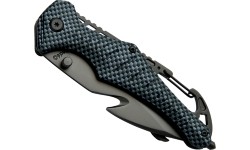 Knife Baladeo Security Emergency Carbon
