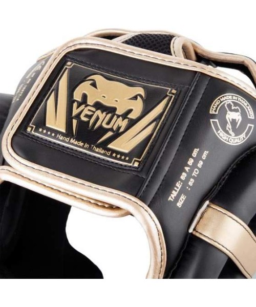 Headgear Venum Elite - Black/Gold