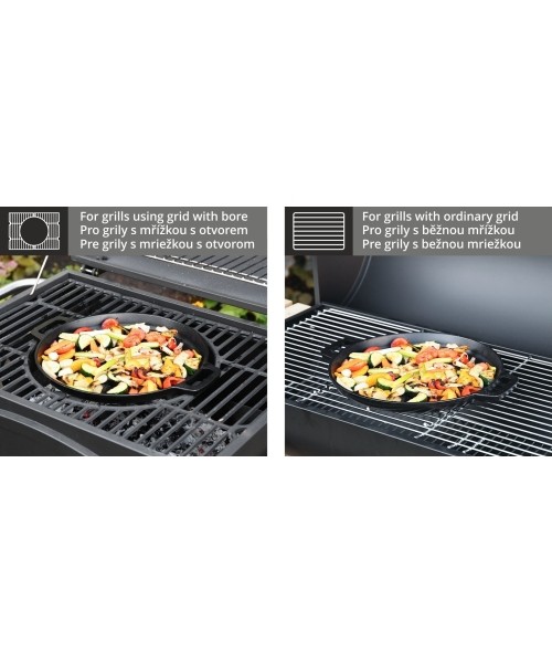 Round Grill Pan Cattara Cast Iron (for grills 13040,13043)