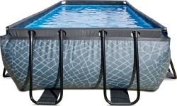 EXIT Stone pool 540x250x100cm with filter pump - grey