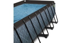 EXIT Stone pool 540x250x100cm with filter pump - grey