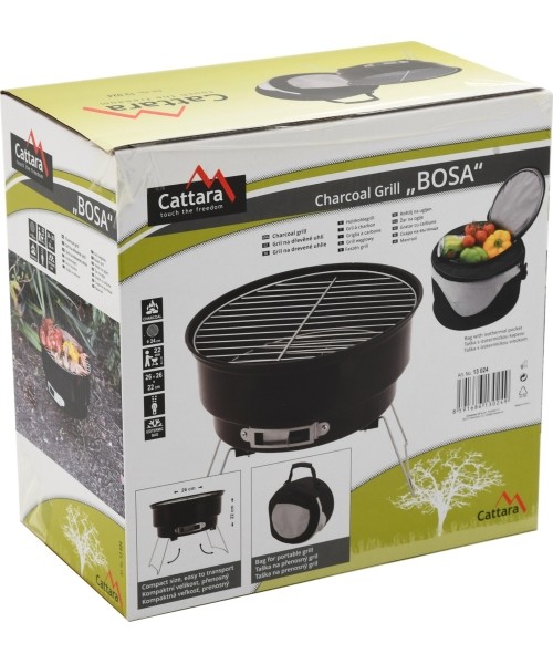 Portable charcoal grill with bag Cattara BOSA