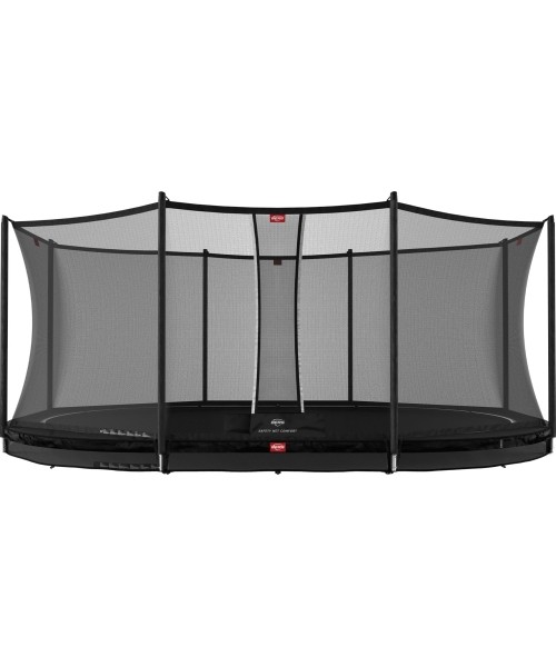 Maasisse paigaldatavad batuudid BERG: Batuut BERG Grand Favorit InGround - 520cm, must, Comfort turvavõrguga