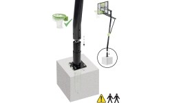 EXIT Galaxy Inground Basket (with Dunkring) In-ground Rectangular Polycarbonate (PC)