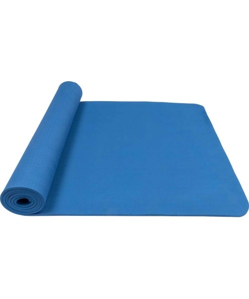 Yoga Mat Yate TPE, Dark Blue, 195x61x0.6cm