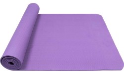 Yoga Mat Yate TPE, dark purple, 195x61x0.6cm