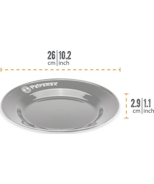 Söegrillid Petromax: Emailitud taldrikud 2 tk 26 cm Petromax Black