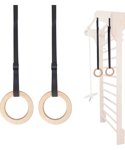 Wall Bars inSPORTline: Gimnastikos žiedai gimnastikos sienelei