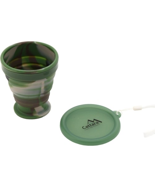 Matkapudelid ja tassid Cattara: Silikoonist kokkupandav tass Cattara ARMY 200ml