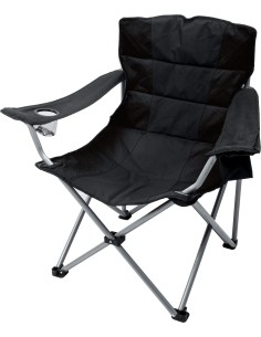 Folding Chair BasicNature Travelchair Holiday, Black