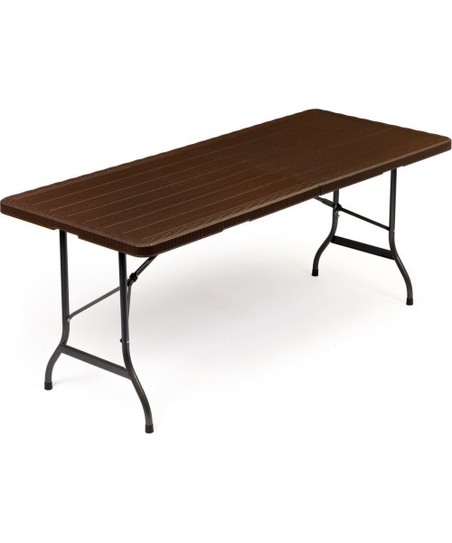 Tables ModernHOME: Sulankstomas sodo stalas ModernHOME 180, rudas