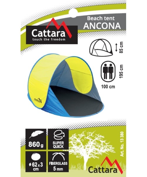 Beach Tent Cattara Ancona 120x195x85 cm
