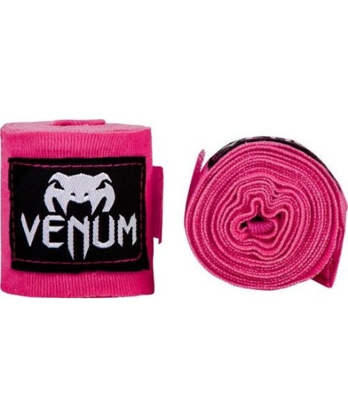 Boxing Wraps & Gel Undergloves Venum: Bintai boksui Venum Kontact, 4 m - Neo Pink