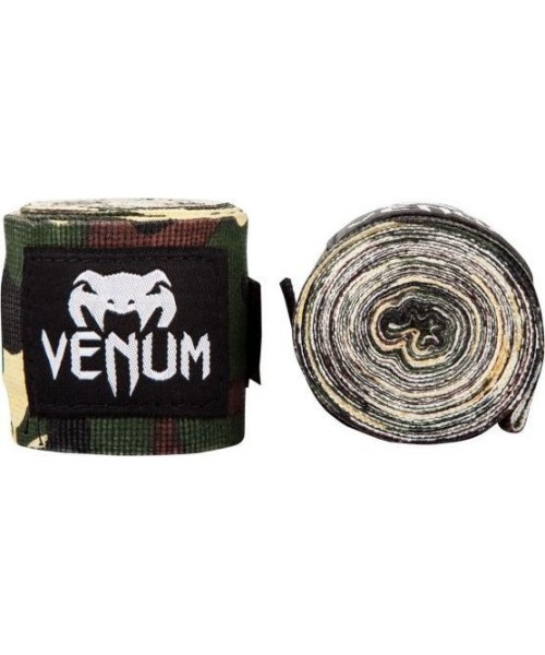 Boxing Wraps & Gel Undergloves Venum: Bintas boksui Venum Kontact, 4 m - Forest Camo