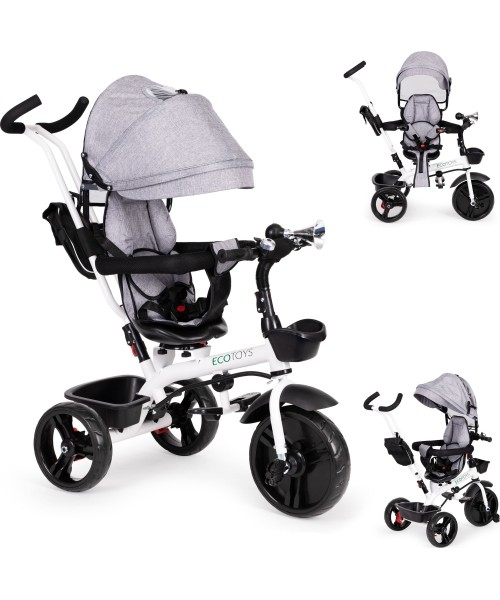 Laste tõukerattad Eco Toys: Triratukas Eco Toys, mėlynas
