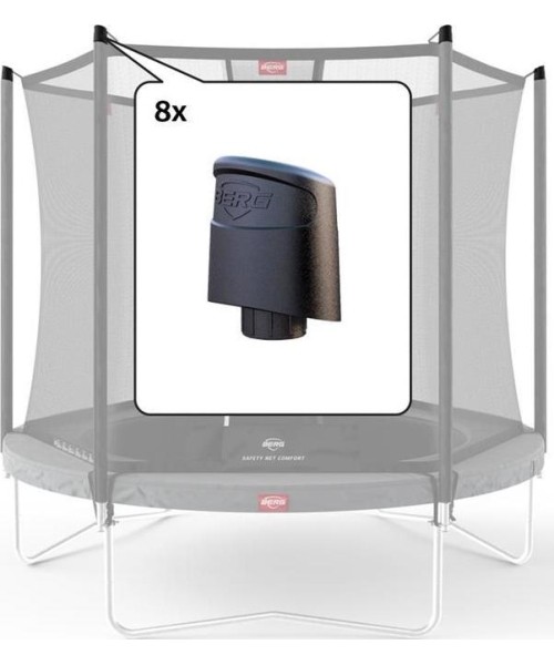 Trampoline Accessories BERG: Top Caps Berg for Safety Net Comfort 8pcs.