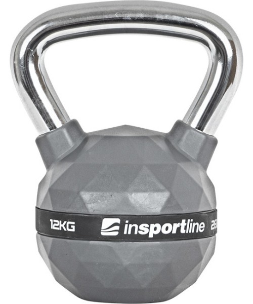 Kummkattega sangpommid inSPORTline: Gumuota gira inSPORTline PU 12 kg