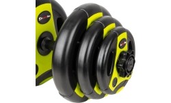 inSPORTline hantlid 3-18 kg must-roheline