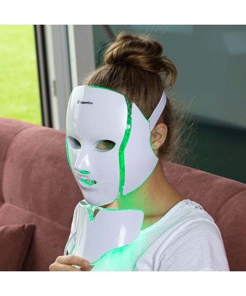LED-valgusteraapia näo-/kaelamask inSPORTline Hilmana