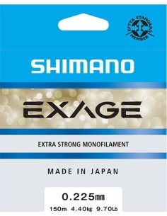 Tamiil Shimano Exage, 150 m, 0,225 mm, 4,4 kg, Steel Grey