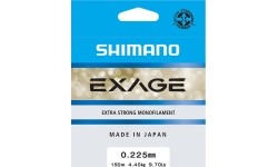 Line Shimano Exage, 150m, 0.225mm, 4.4kg, Steel Grey