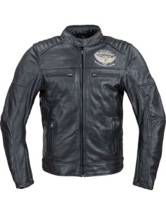 Meeste nahkne mootorrattajope W-TEC Black Heart Wings - Must