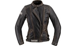 Naiste nahast mootorratta jope W-TEC Black Heart Lizza - Vintage pruun