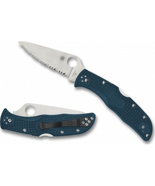 Jahi- ja ellujäämisnoad Spyderco, Inc.: Sulankstomas peilis Spyderco C243FSK390 Endela, mėlynas