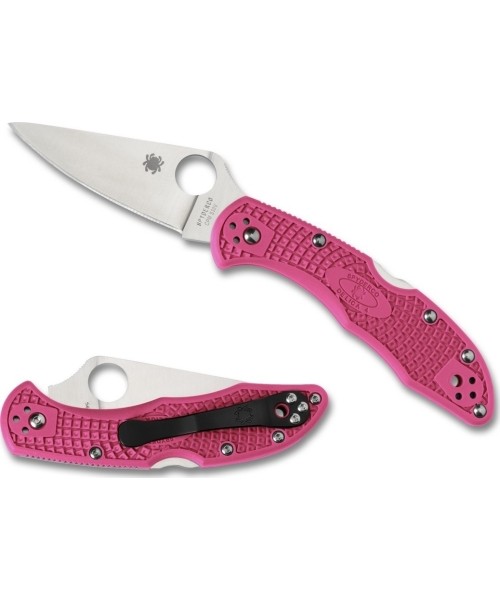 Jahi- ja ellujäämisnoad Spyderco, Inc.: sulankstomas peilis Spyderco C11FPPNS30V Delica Pink Heels