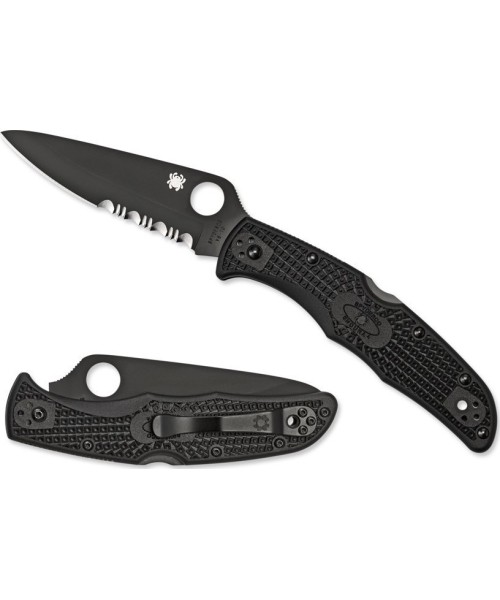 Jahi- ja ellujäämisnoad Spyderco, Inc.: Sulankstomas peilis Spyderco C10PSBBK Endura 4, juodas