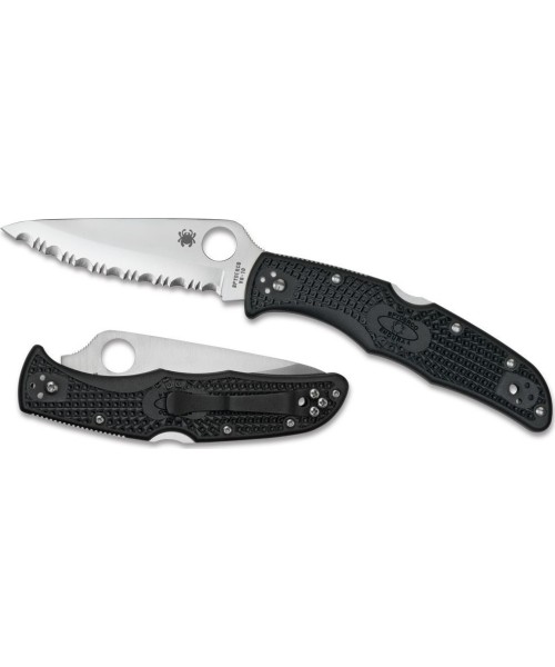 Jahi- ja ellujäämisnoad Spyderco, Inc.: Sulankstomas peilis Spyderco C10SBK Endura 4, juodas