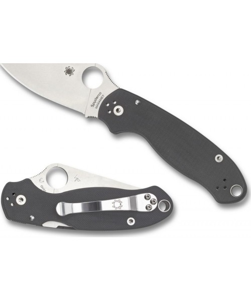 Jahi- ja ellujäämisnoad Spyderco, Inc.: Sulankstomas peilis Spyderco C223GPDGY Para 3, tamsiai pilkas