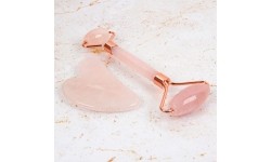 Face Roller & Gua Sha Set inSPORTline Rosado Pro