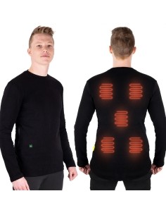 Meeste soojendusega T-särk W-TEC Insulong - Must