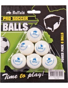 Lauajalgpalli pallide komplekt Buffalo Pro, valge, 6 tk