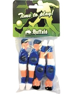 Soccer Table Soccer Men Buffalo, Blue / White, 13 mm, 4 pcs