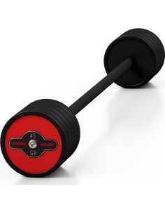 Fikseeritud raskusega kummikang Marbo Sport, 45 kg, punane