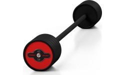 Fikseeritud raskusega kummikang Marbo Sport, 45 kg, punane