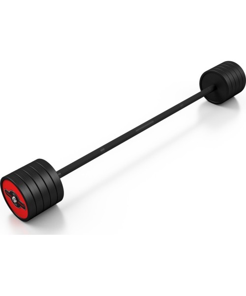 Fikseeritud raskusega kummikang Marbo Sport, 45 kg, punane