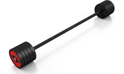 Fikseeritud raskusega kummikang Marbo Sport, 45 kg, punane