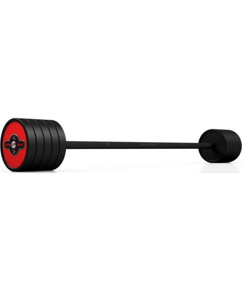 Fikseeritud raskusega kummikang Marbo Sport, 45 kg, punane