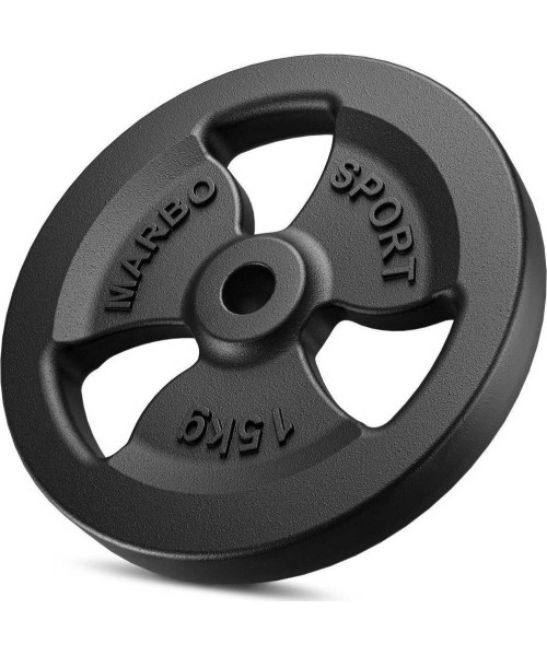 Cast Iron Weights Set Marbo, 60kg / 2x15kg + 2x10kg + 2x5 kg