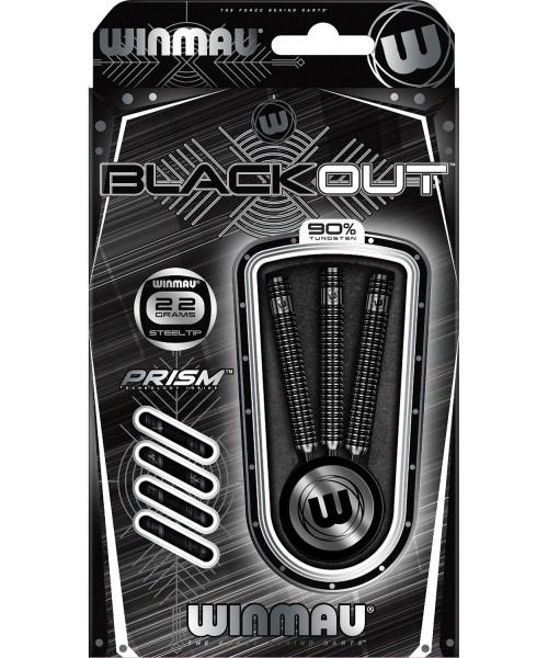Darts Winmau: Smiginio strėlytės Winmau Blackout Steel Tip 22 g