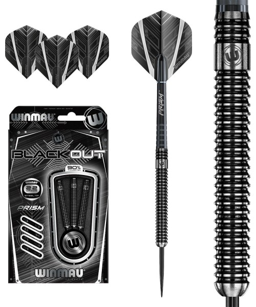 Winmau Blackout terasotsaga noolemängu nooled 22 g